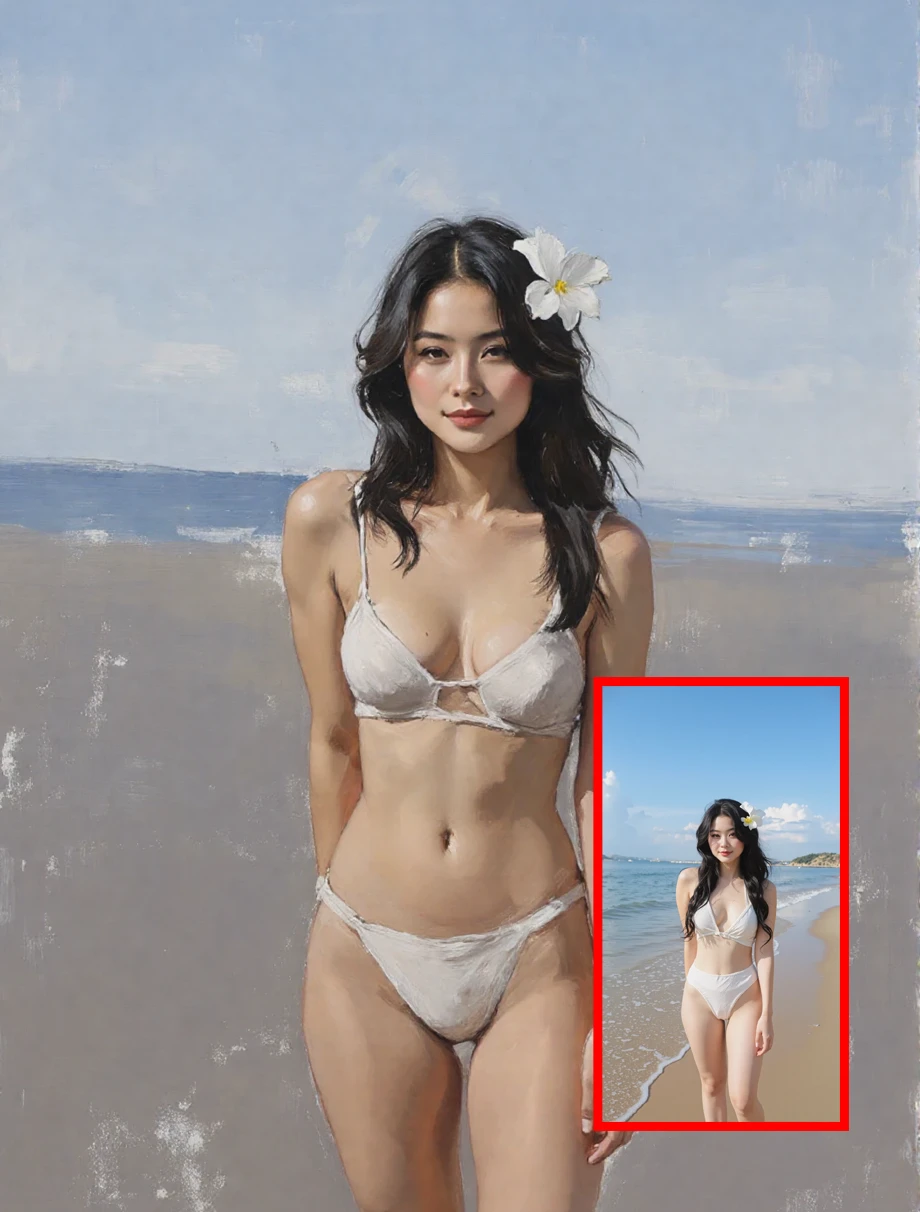 Import your images and turn them into canvas paintings