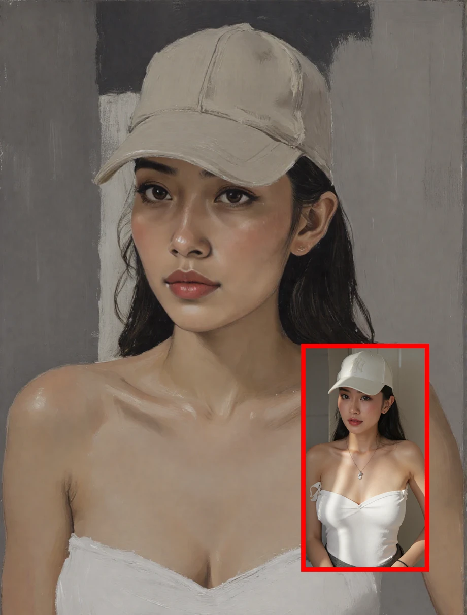 Import your images and turn them into canvas paintings
