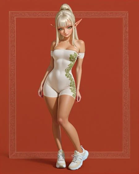 Unitard w/ Sleeve and Neckline Options v1