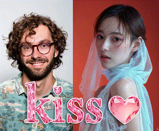 Upload a photo，Feel the romance of a kiss！