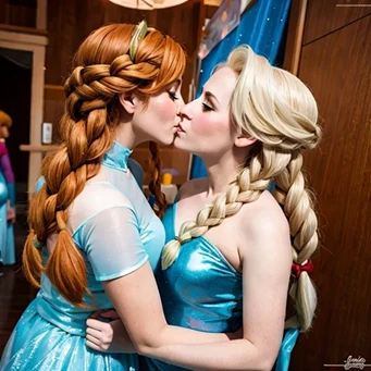 elsanna cosplay prep