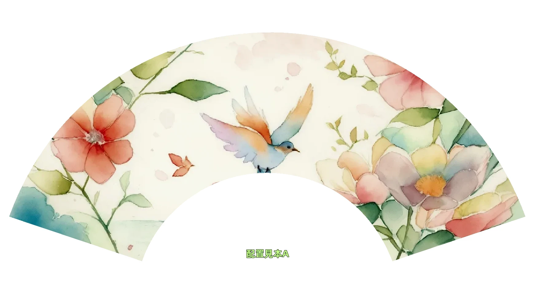 SeaArt AI | Simple fan surface arrangement