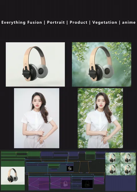 Her Şey Füzyonu | portre | product | vegetation | anime