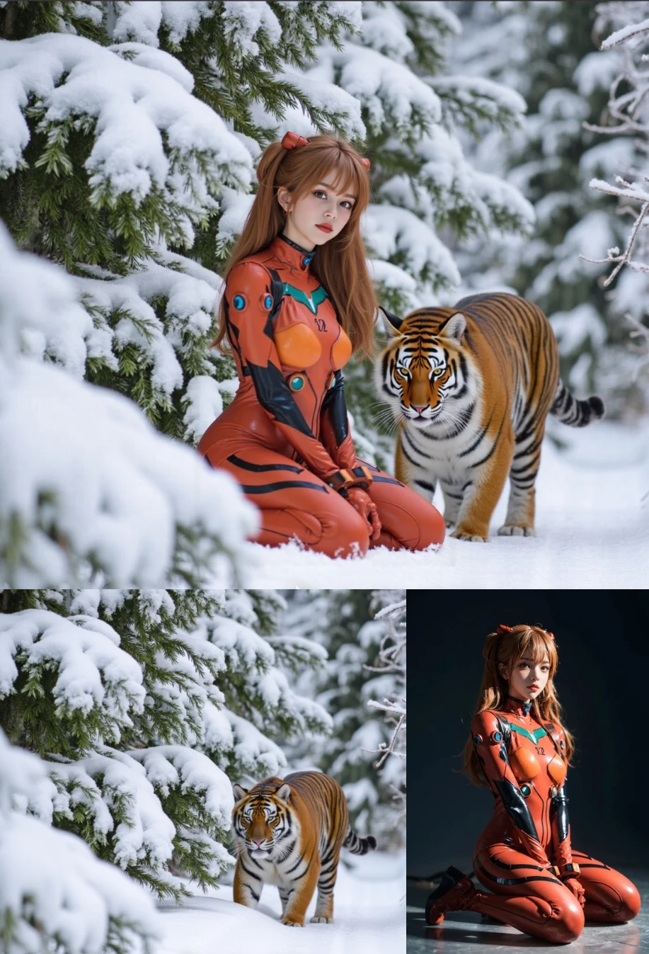 Make the person blend into the background