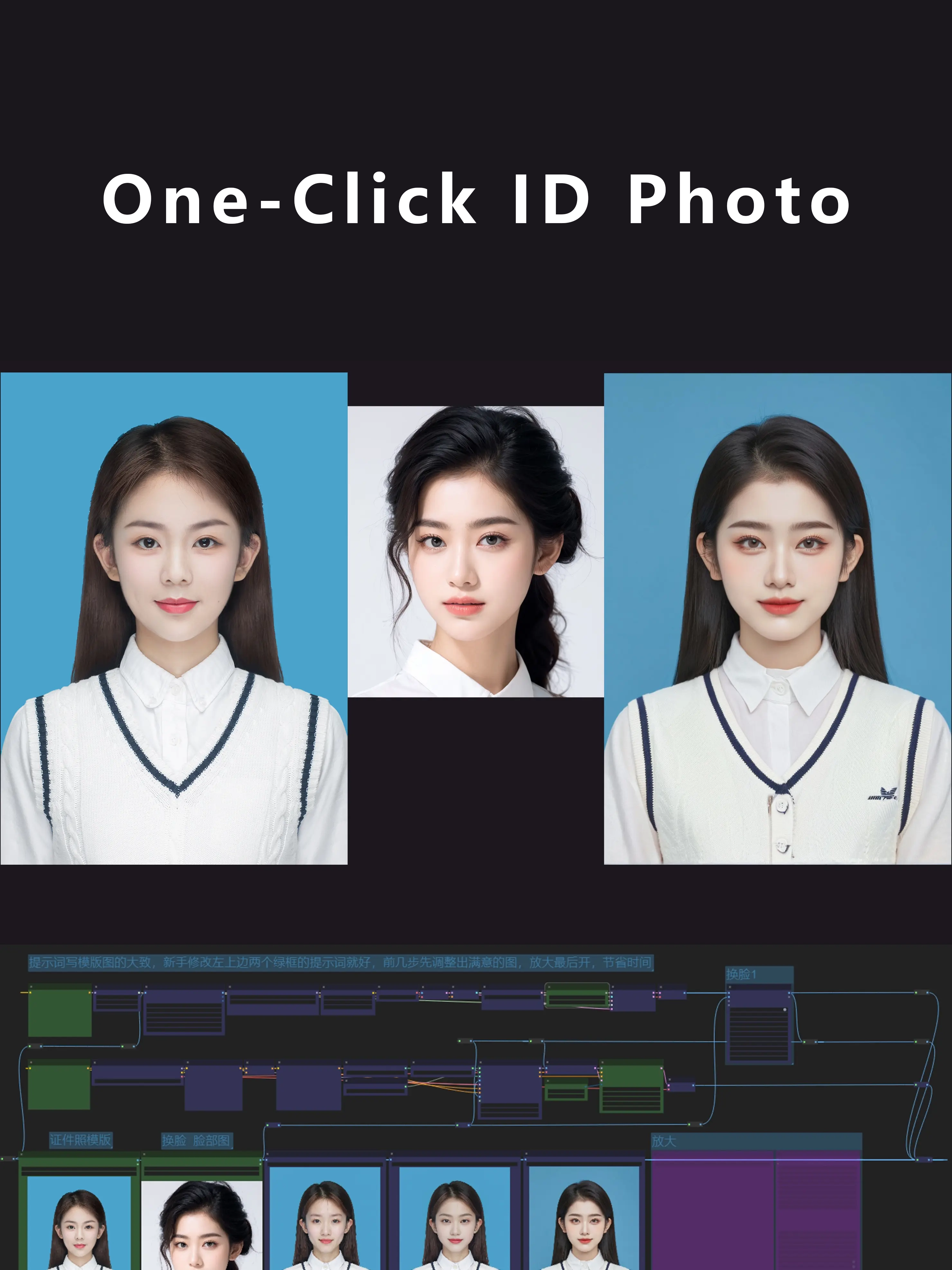 Ausweisfoto mit einem Klick