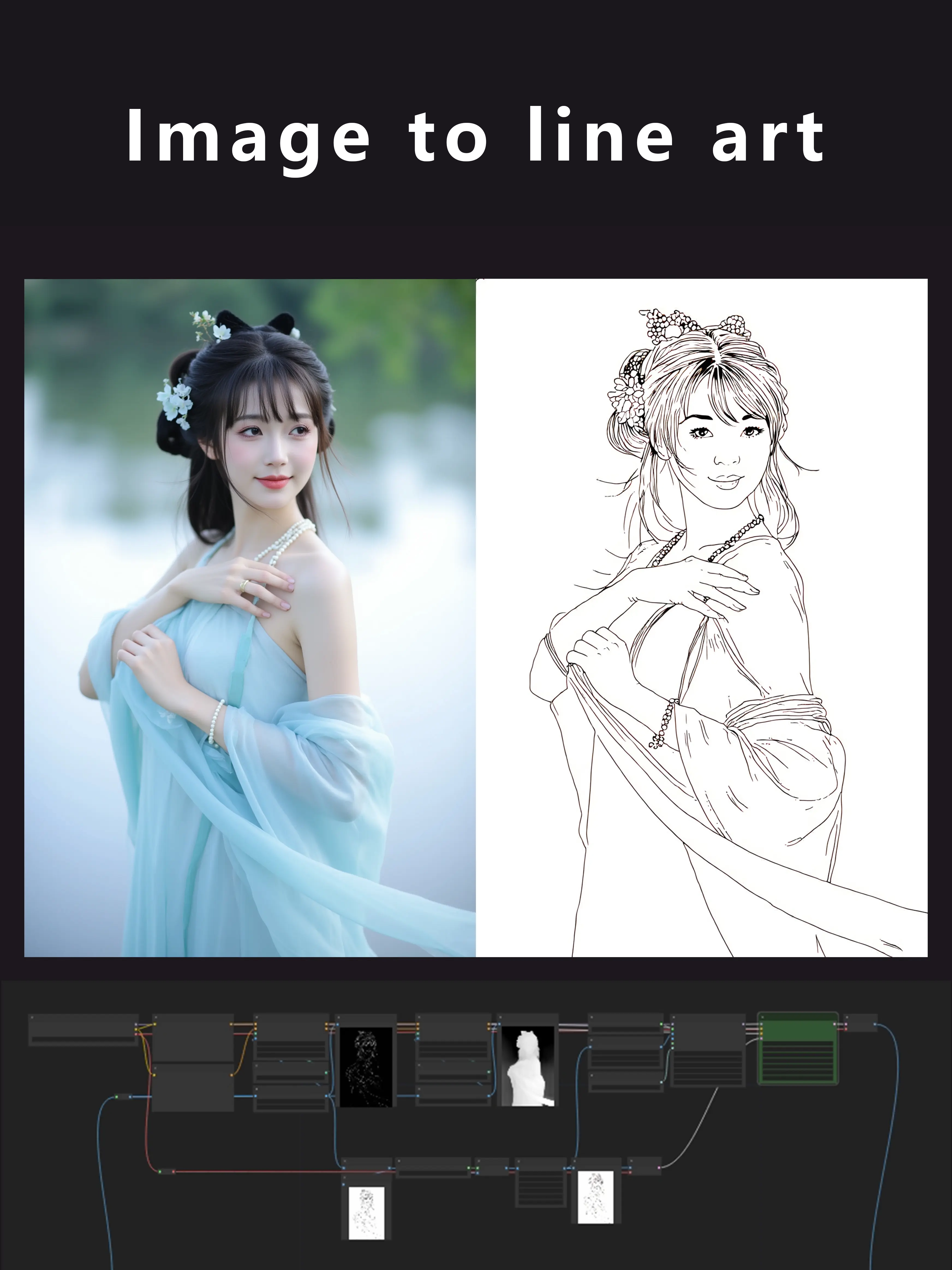 Arte de imagem para linha