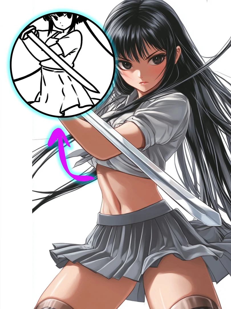 *Please try to place the main subject to be drawn in the center of the frame as much as possible (this can be achieved by taking a screenshot).<br>Profile Picture Converter for Social Media Use<br>Input any photo and it will output a consistent and high-quality result.<br>Minimalist black and white line art style, with a default square output size.