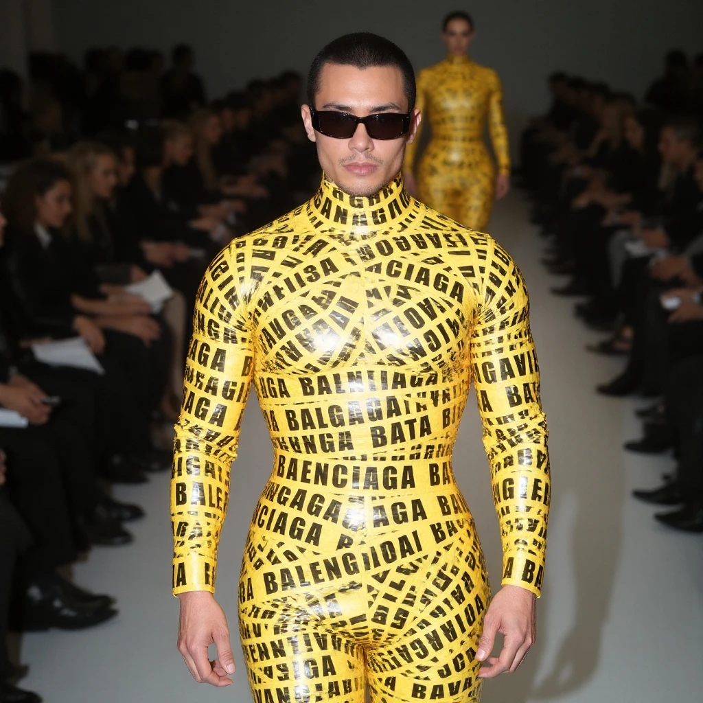 Yellow Balenciaga Tape 1.0