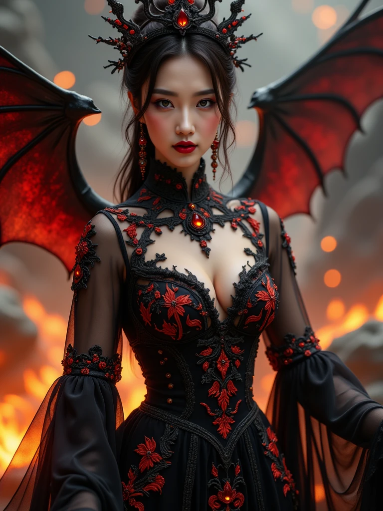 🔥 A fantastical and dramatic depiction of a female figure 1
