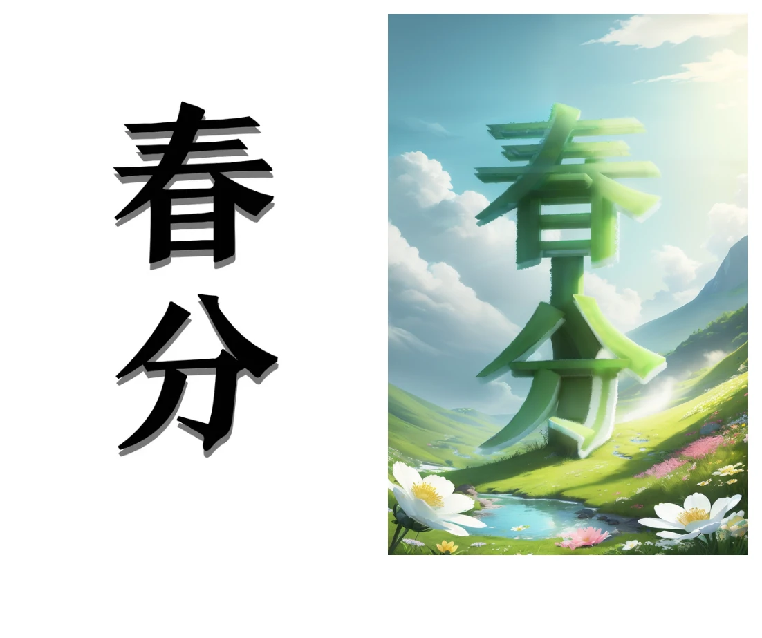 Art word green spring