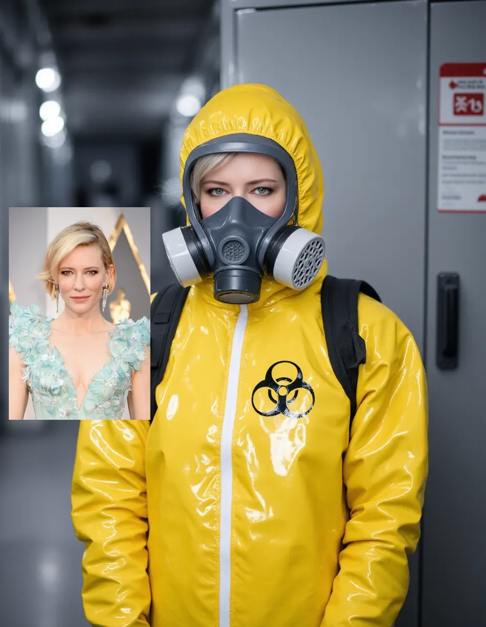 **Hazmat Suit Filter – Transform Your Look into a Bold, Protective Style**  <br><br>The **Hazmat Suit Filter** instantly transforms your photos with a striking yellow **hazardous materials (hazmat) suit**, giving you a futuristic, protective appearance. This filter is perfect for adding a unique twist to your photos, combining the bold, eye-catching look of a full-body protective suit with the iconic yellow color. Whether you're going for a fun, adventurous vibe or creating an edgy, sci-fi aesthetic, this filter makes a statement.  <br><br>### **Key Features:**  <br>✅ **Full Hazmat Suit** – Complete with a yellow protective suit and mask for a striking, futuristic look.  <br>✅ **Iconic Yellow Design** – Instantly recognizable, making your photos stand out with a bold and unique touch.  <br>✅ **Complete Transformation** – From everyday wear to an otherworldly, protected appearance, perfect for any creative photo shoot.  <br>✅ **Fun & Edgy Style** – Whether for a themed party or a sci-fi photo session, this filter elevates your creativity.  <br><br>📌 **Experience the Hazmat Suit Filter now and give your photos an edgy, protective flair!**