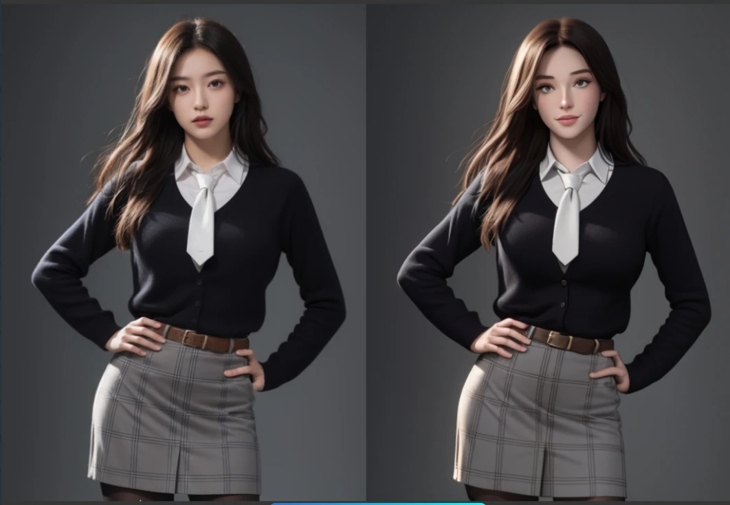 2D photo to 3D cartoon portrait