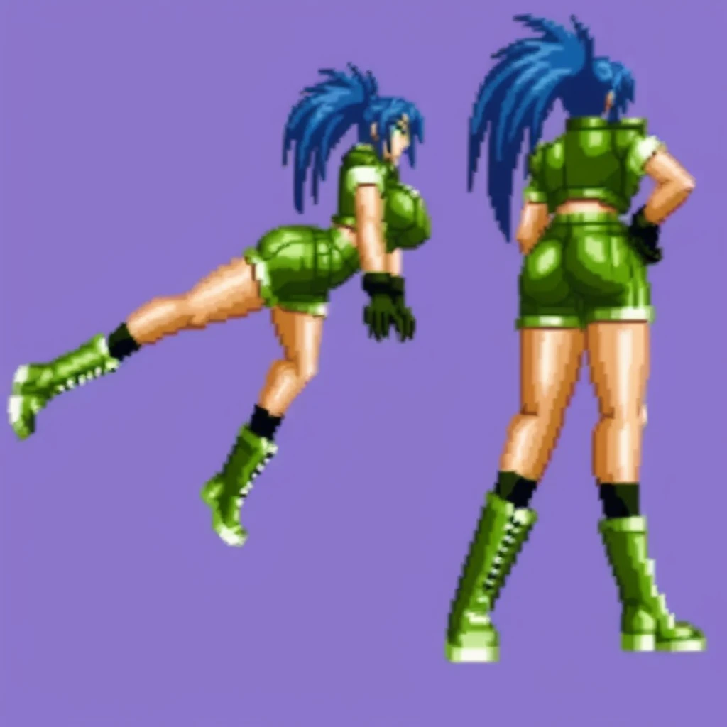 Kof - Leona Heidern sprites Pony2-  Kof - Leona Heidern sprites Pony2- 