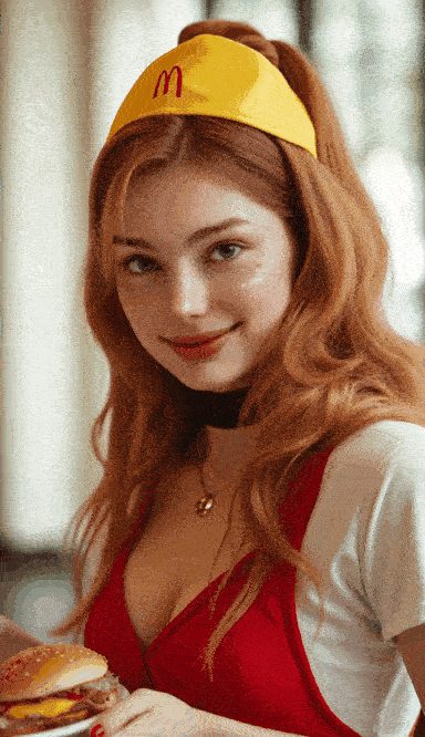 快餐女孩为你服务