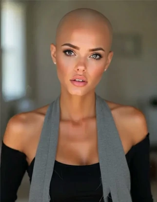 Apply AI bald filter in one click.