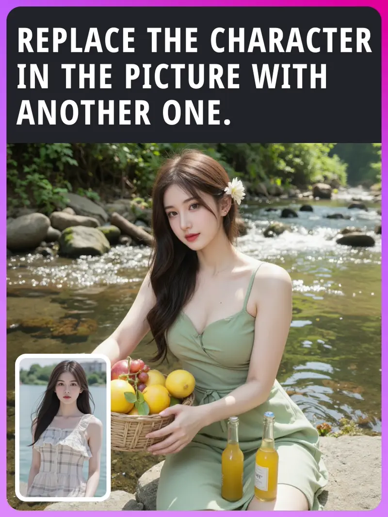 【TOP1】Replace the person in the photo