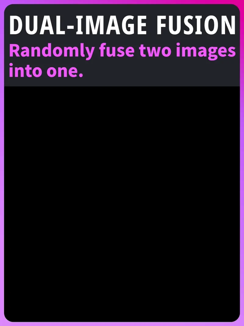 Randomly blend two images into one realistic - style image.