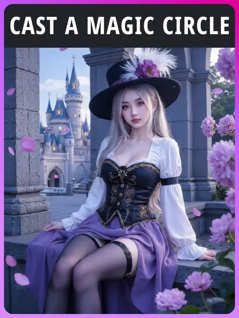 【ÜST1】Büyü çemberi çiz. 