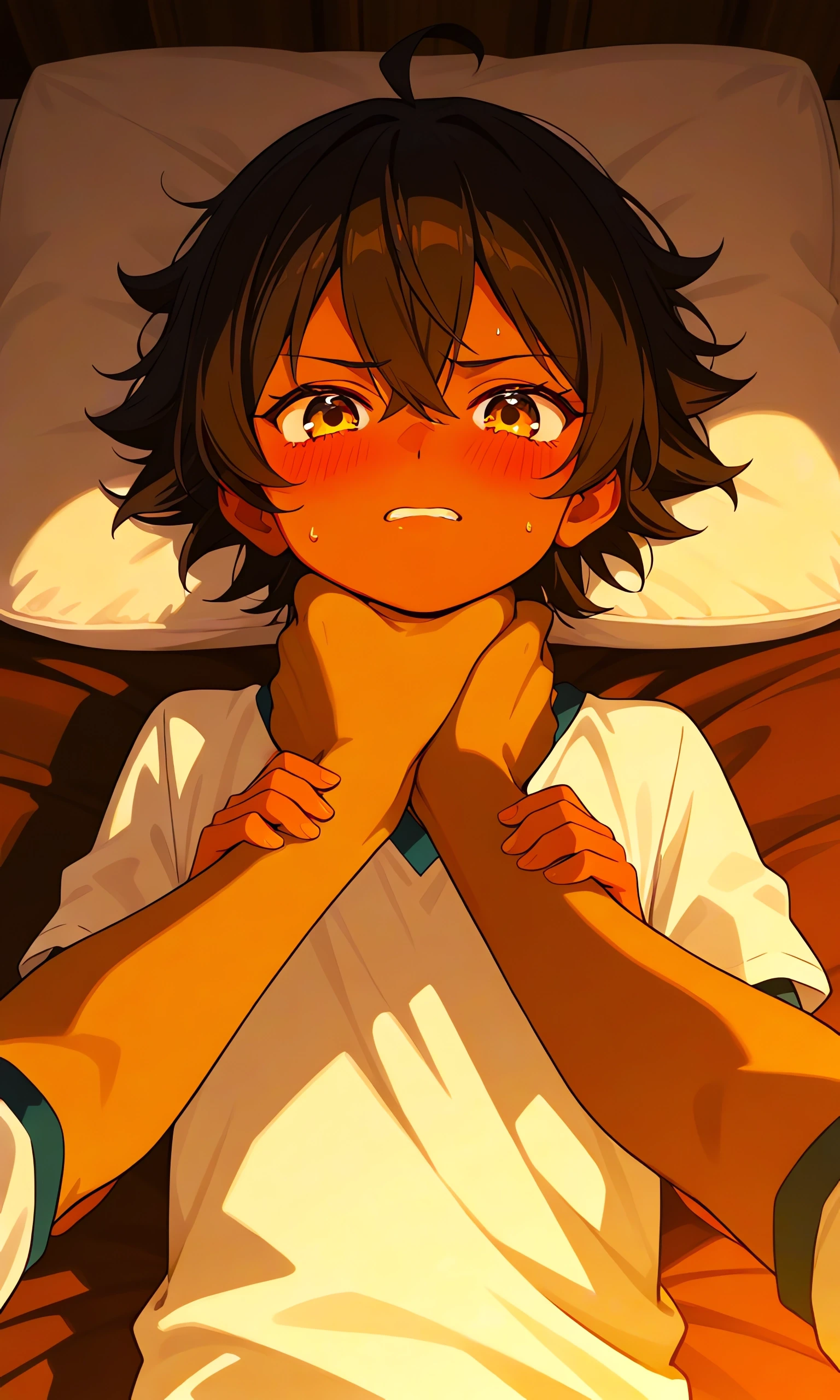 Strangle Killing Boy（手で首を絞められる少年）