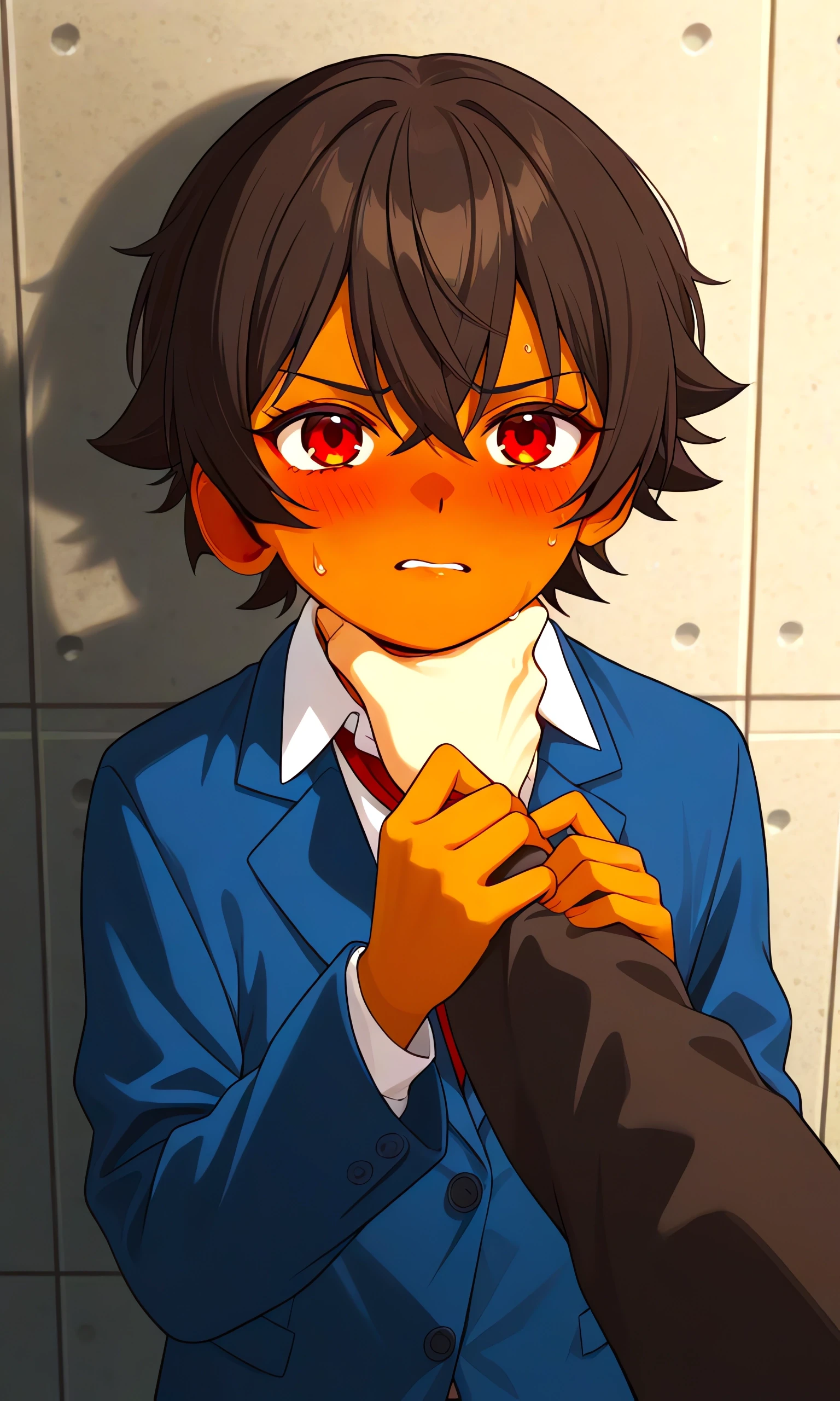 Strangle Killing Boy（手で首を絞められる少年）