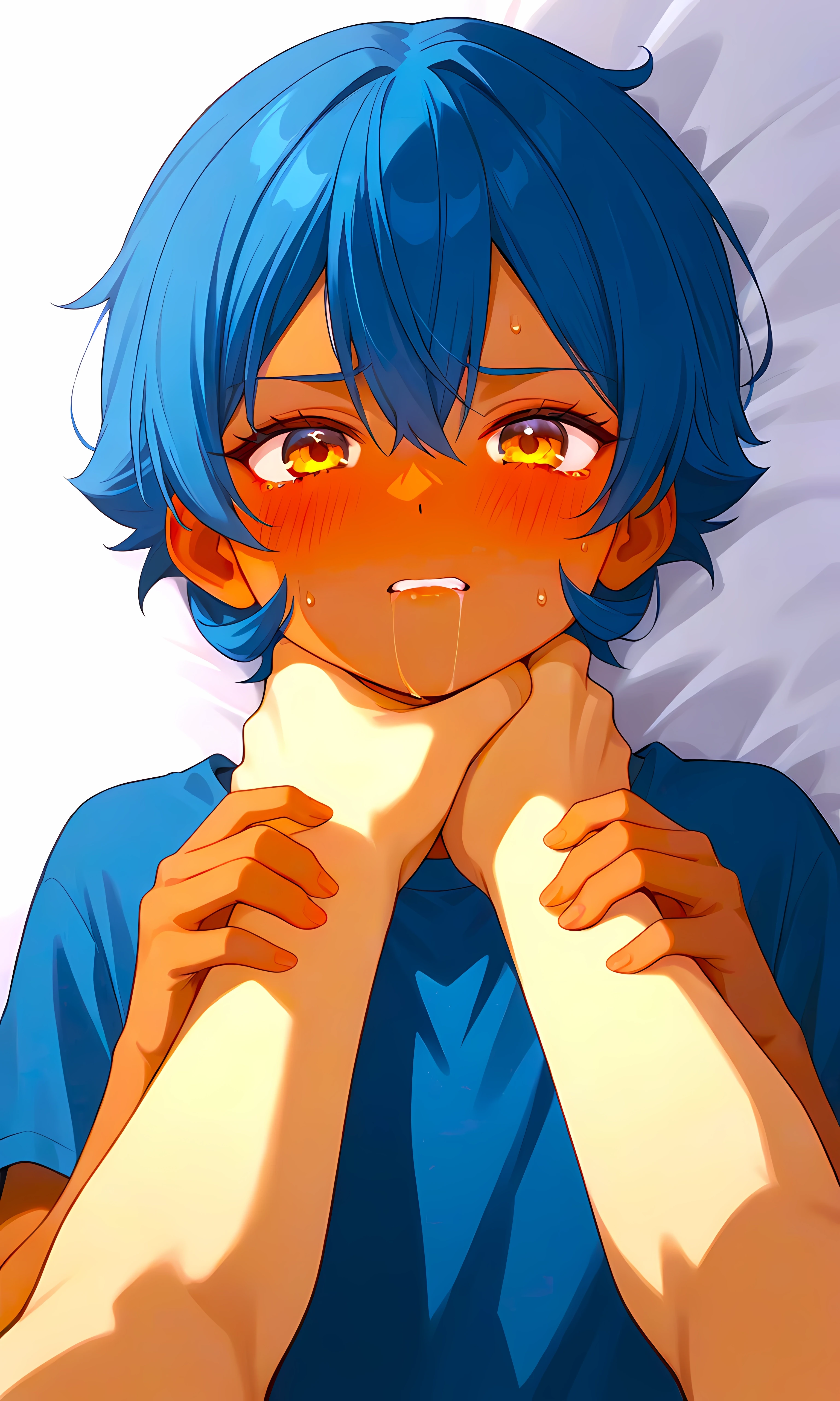 Strangle Killing Boy（手で首を絞められる少年）