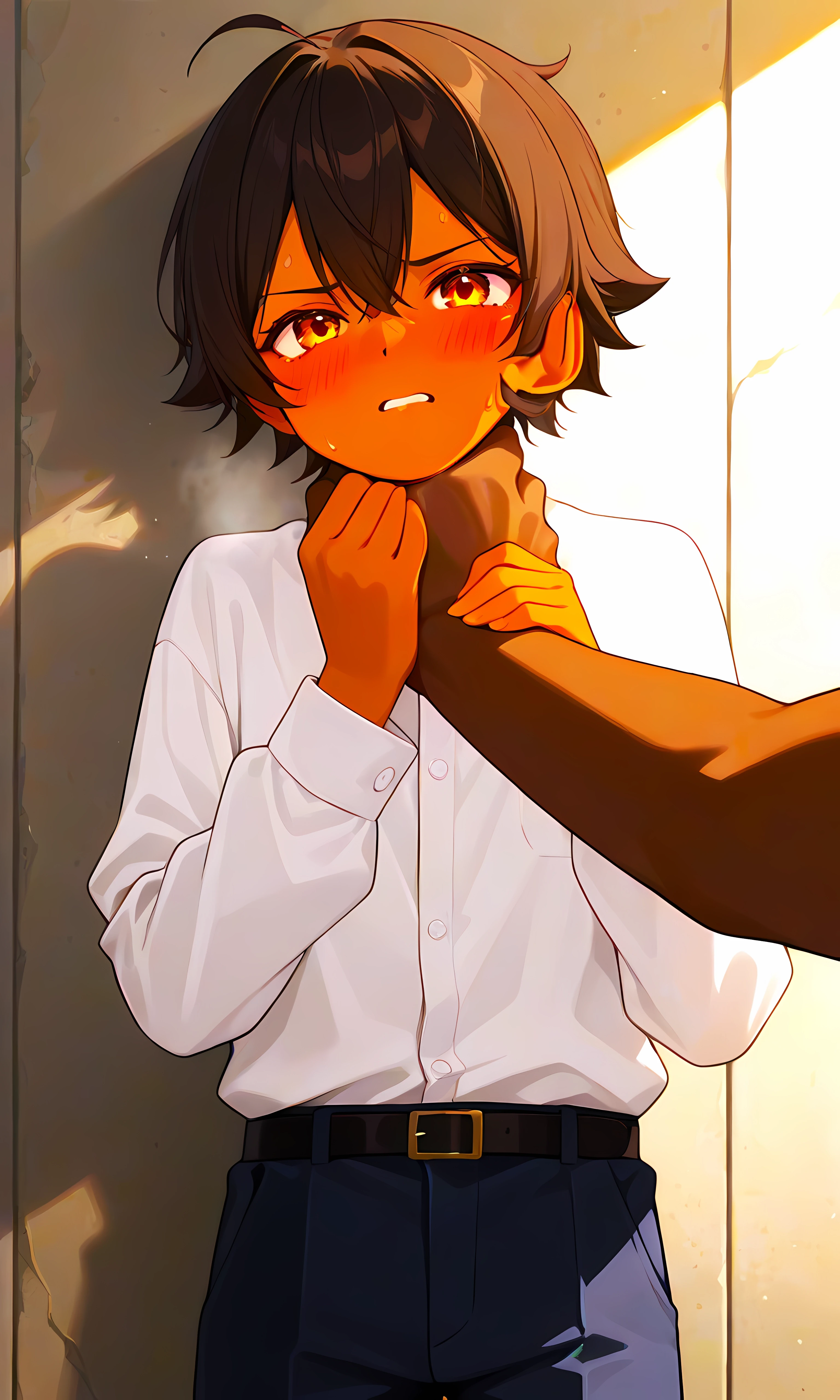 Strangle Killing Boy（手で首を絞められる少年）