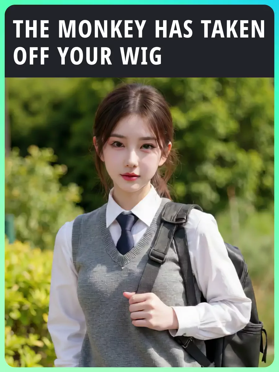 monyet melepas wig Anda