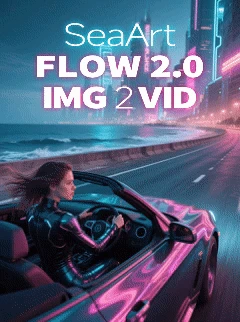 SeaArt Flow 2.0 画像から動画へ