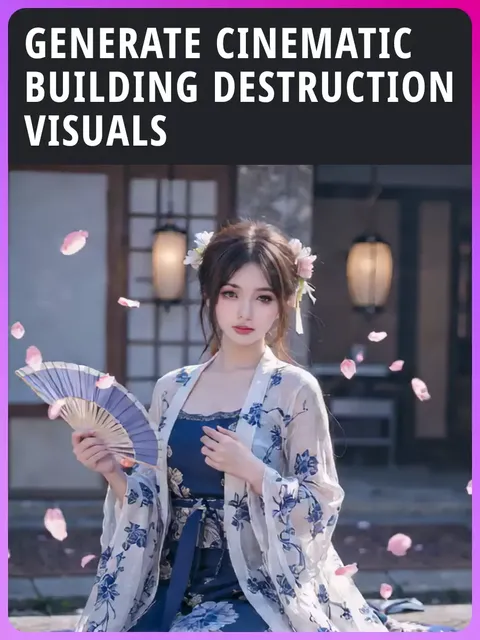 生成電影級建築毀滅視覺效果