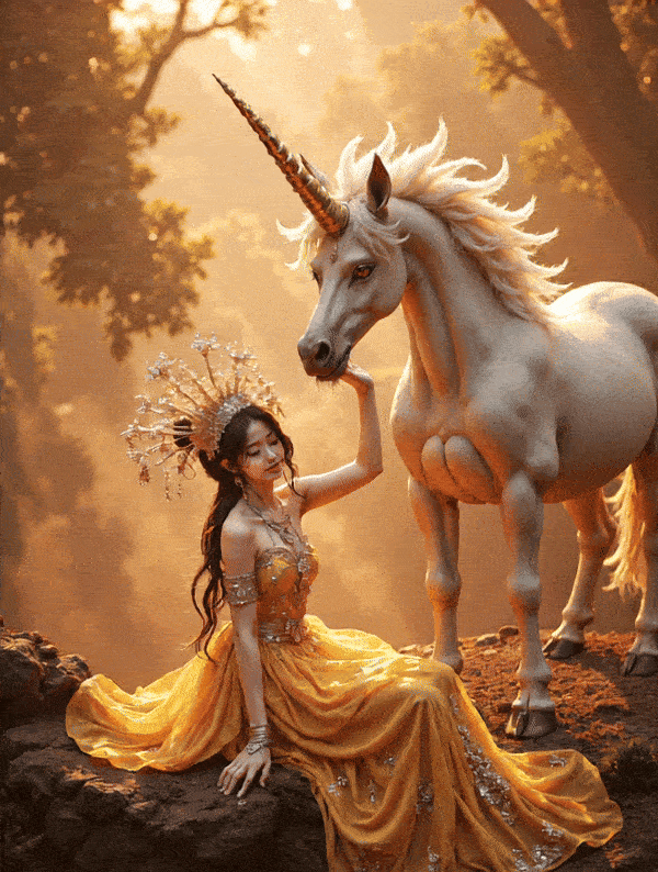 Кирин и костюм народности мяо