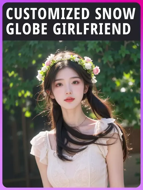 Individualisierte Schneekugel Freundin