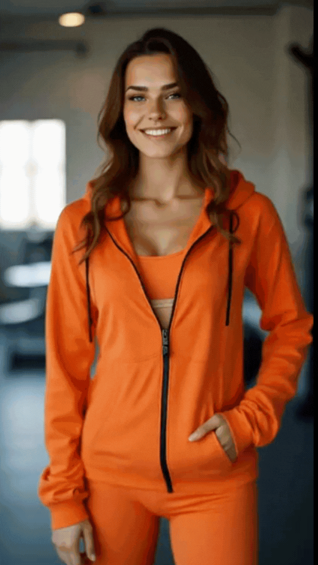 Troca de roupa em vídeo com um clipe