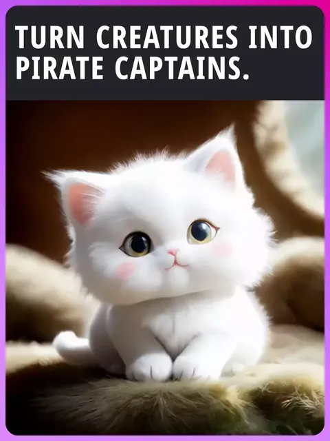 Biến các sinh vật thành những thuyền trưởng cướp biển.