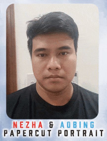 nezha  & Potret Aobing PaperCut