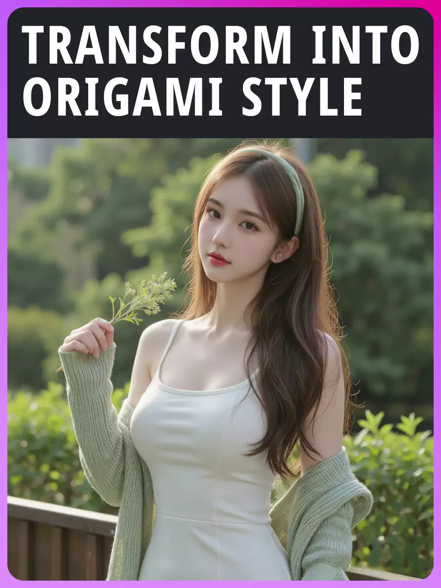 Trasforma in stile origami