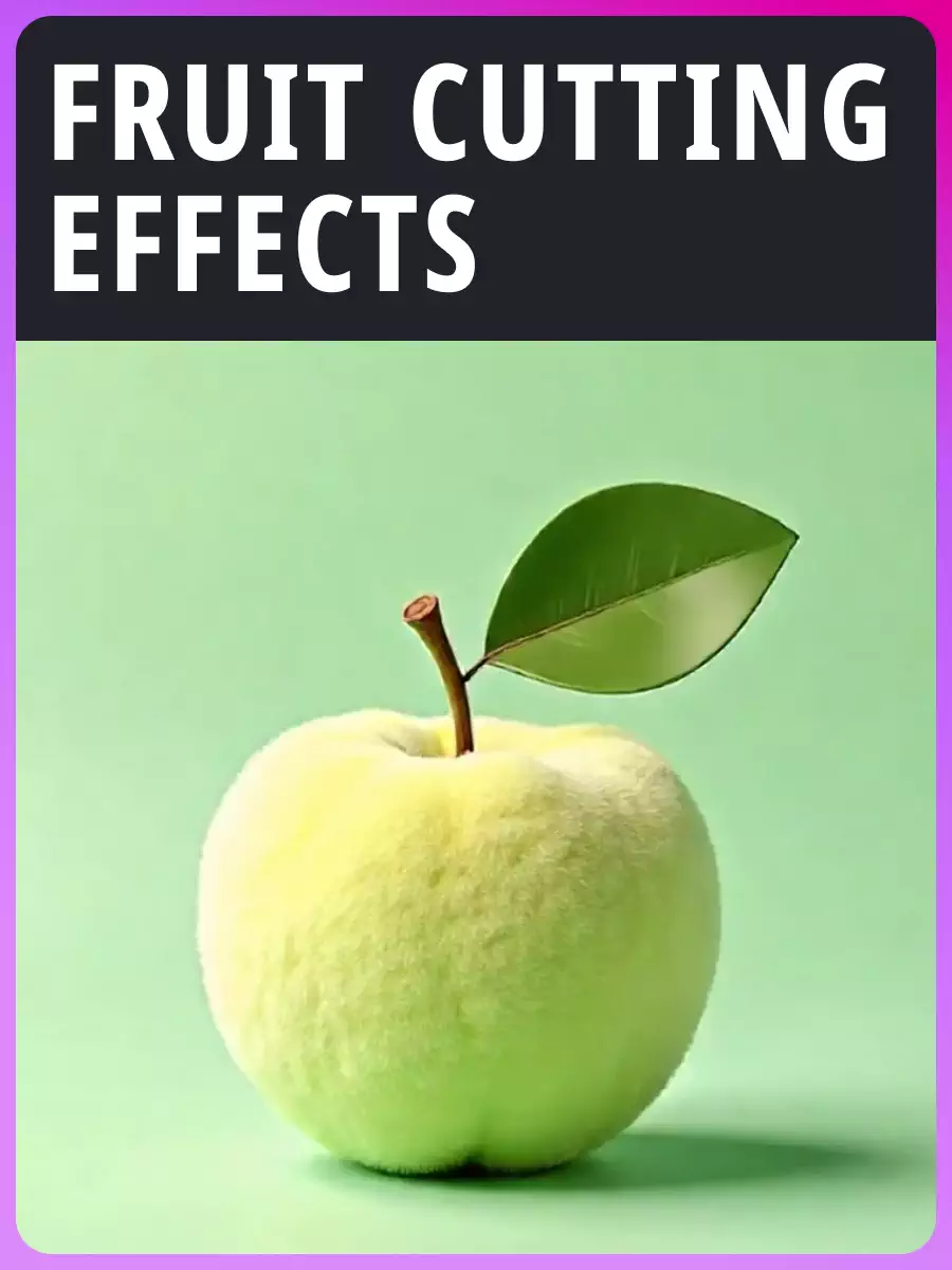 Effets de découpe de fruits
