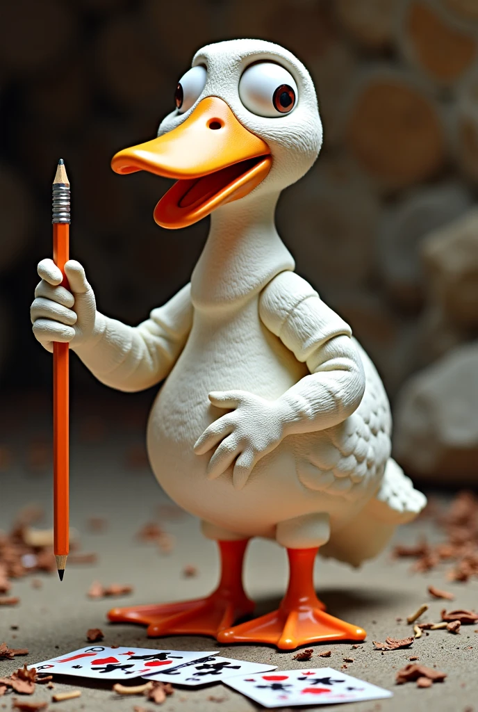 Goose with pencils v2