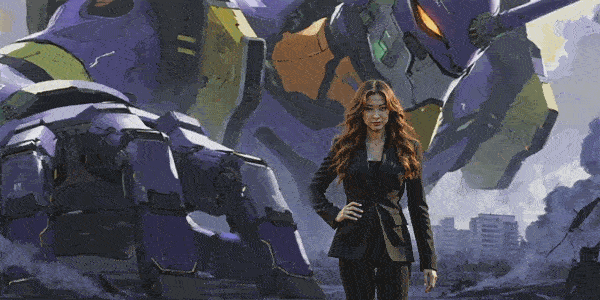 与EVANGELION-01进行视频留影