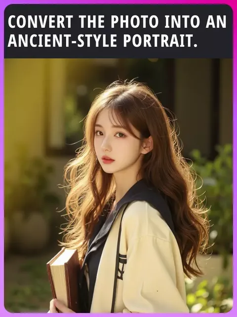 Convertir la foto en un retrato de estilo antiguo.