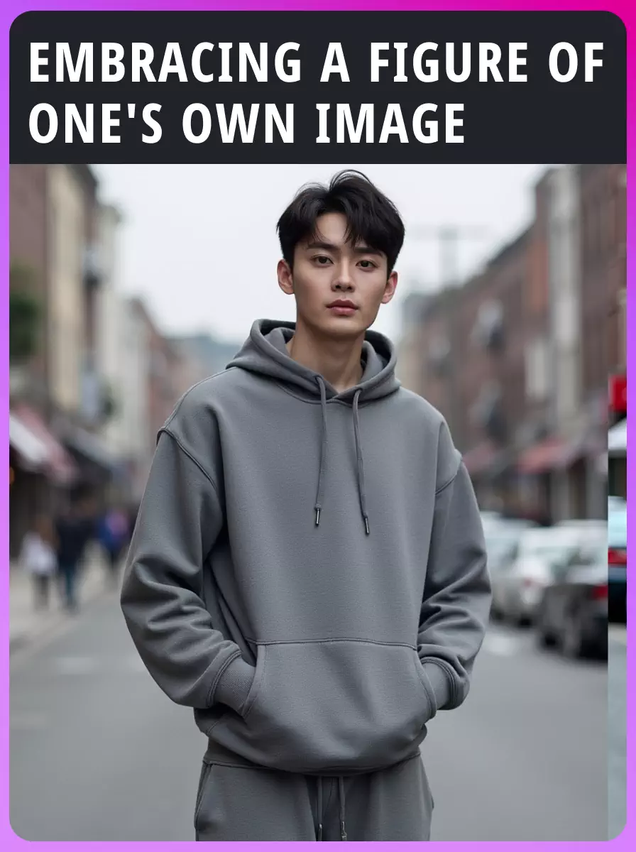 Abbracciare una figura della propria immagine