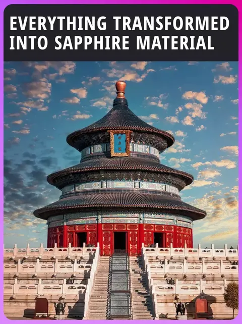 ทุกสิ่งถูกแปลงเป็นวัสดุไพลิน