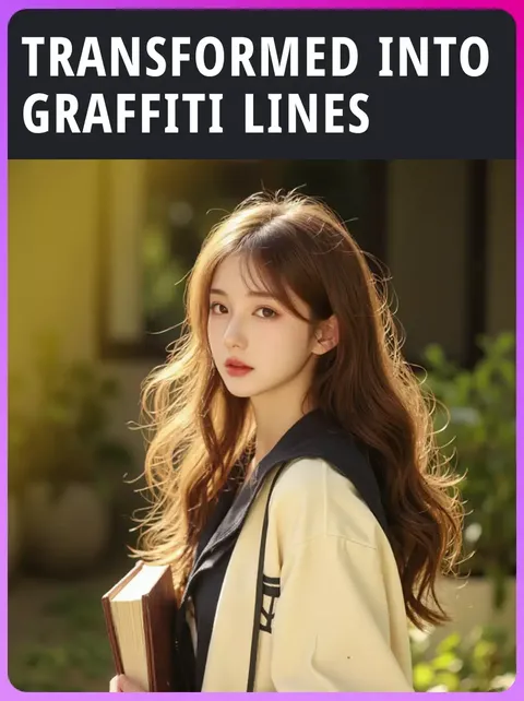 그래피티 선으로 변형되었습니다