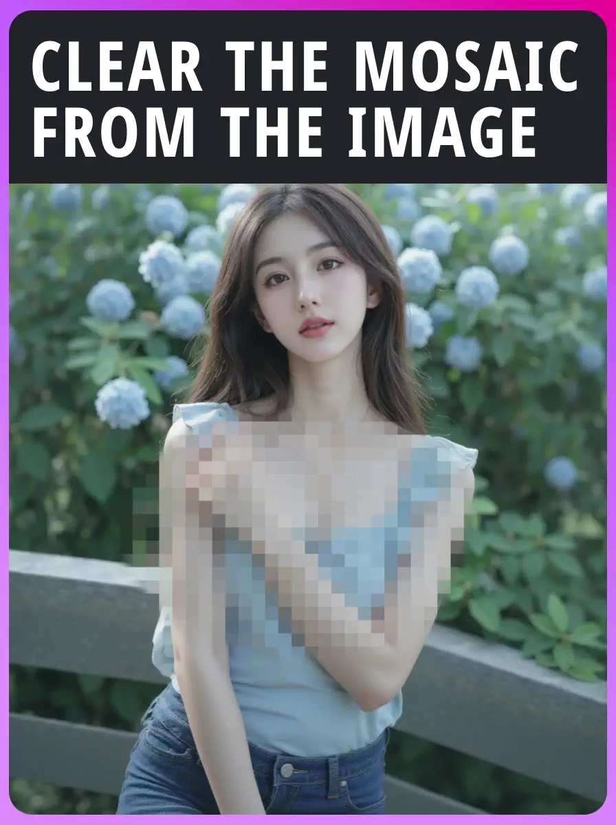Clear the mosaic from the image