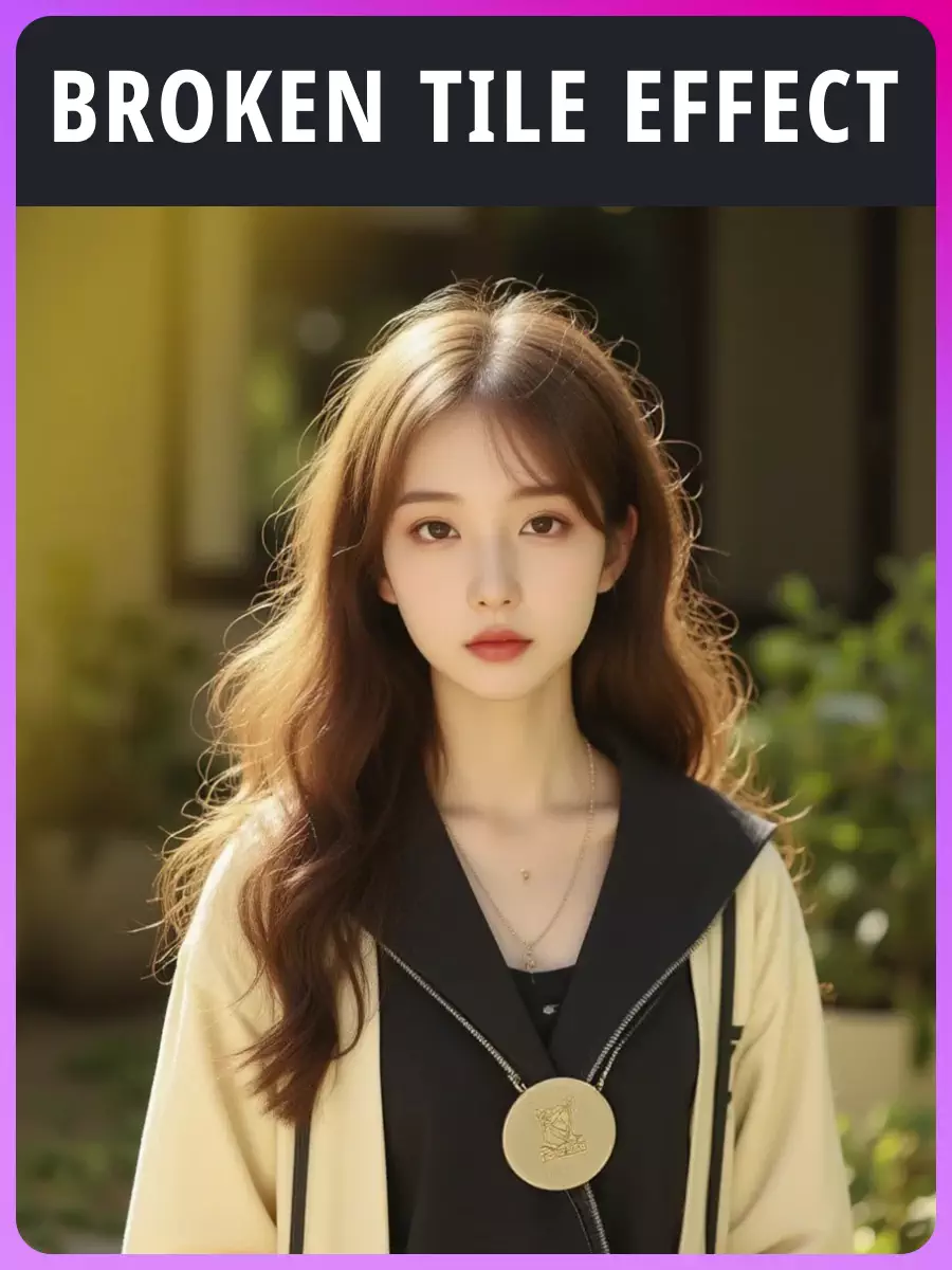 깨진 타일 효과