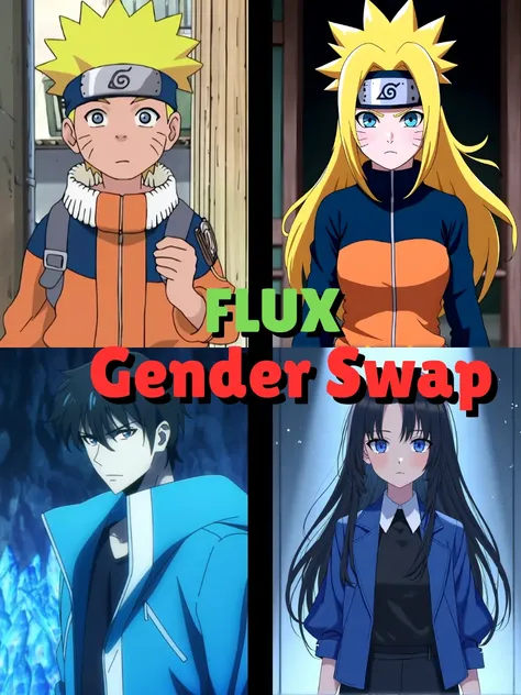 性別スワップアニメ