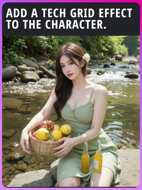 เพิ่มเอฟเฟกต์ตารางเทคโนโลยีให้กับตัวละคร.