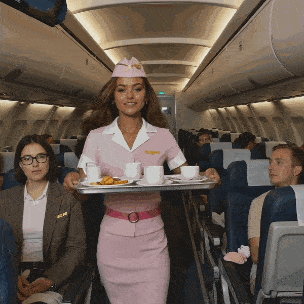 The real video of flight attendant COS
