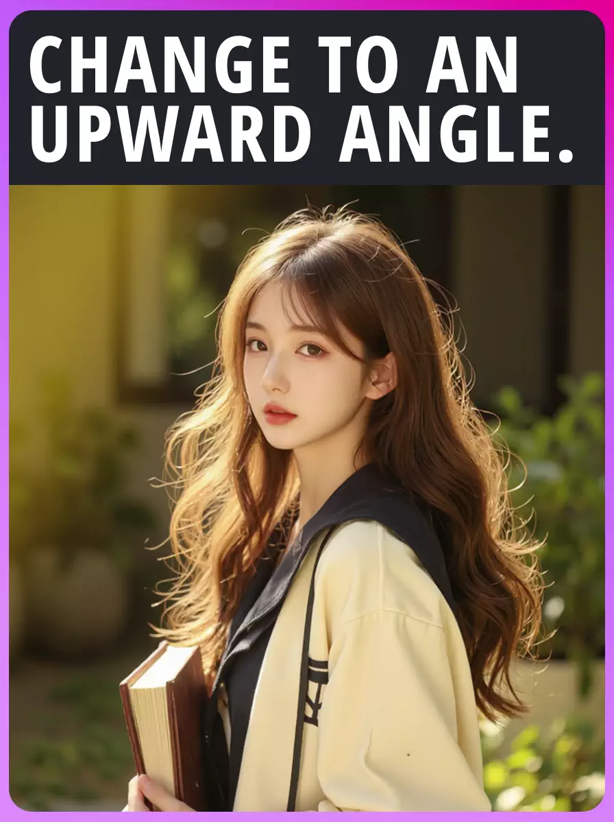 Изменить на угол вверх.