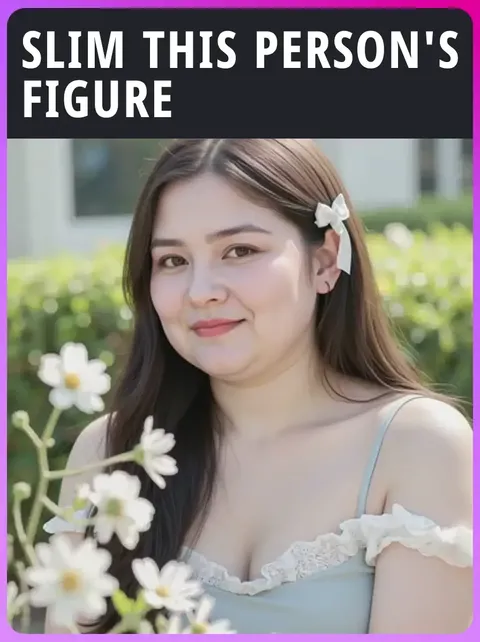 この人物の体型を細くする