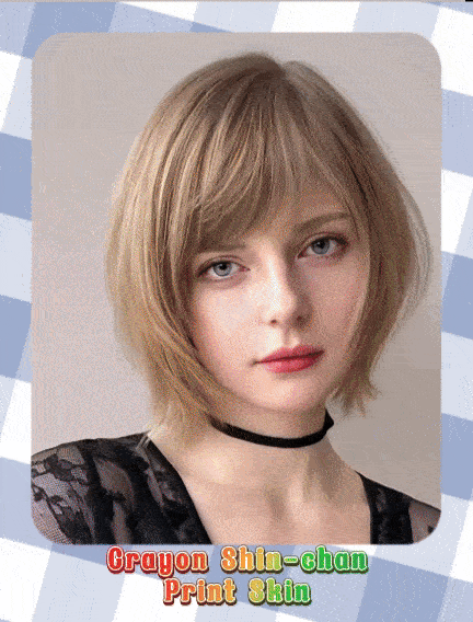 蠟筆小新印刷皮膚